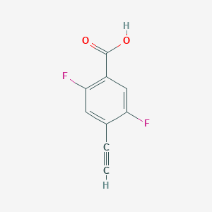 molecular formula C9H4F2O2 B2579133 4-乙炔基-2,5-二氟苯甲酸 CAS No. 2490398-41-7