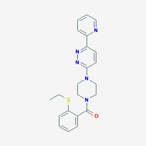 (2-(Ethylthio)phenyl)(4-(6-(pyridin-2-yl)pyridazin-3-yl)piperazin-1-yl)methanone