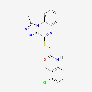 N-(3-chloro-2-methylphenyl)-2-[(1-methyl[1,2,4]triazolo[4,3-a]quinoxalin-4-yl)thio]acetamide