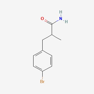 molecular formula C10H12BrNO B2579150 3-(4-Bromophenyl)-2-methylpropanamide CAS No. 1607316-72-2