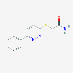 molecular formula C12H11N3OS B2579165 2-(6-Phenylpyridazin-3-yl)sulfanylacetamide CAS No. 626222-63-7