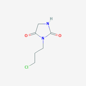 molecular formula C6H9ClN2O2 B2579209 3-(3-Chloropropyl)imidazolidine-2,4-dione CAS No. 271581-74-9