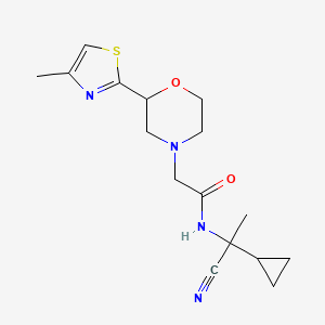 N-(1-cyano-1-cyclopropylethyl)-2-[2-(4-methyl-1,3-thiazol-2-yl)morpholin-4-yl]acetamide
