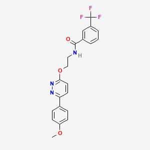 N-(2-{[6-(4-methoxyphenyl)pyridazin-3-yl]oxy}ethyl)-3-(trifluoromethyl)benzamide