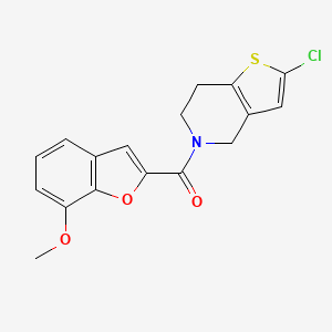 (2-chloro-6,7-dihydrothieno[3,2-c]pyridin-5(4H)-yl)(7-methoxybenzofuran-2-yl)methanone