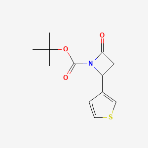B2579230 Tert-butyl 2-oxo-4-(thiophen-3-yl)azetidine-1-carboxylate CAS No. 1881331-17-4