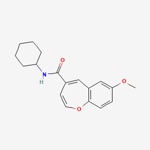B2579234 N-cyclohexyl-7-methoxy-1-benzoxepine-4-carboxamide CAS No. 950286-01-8