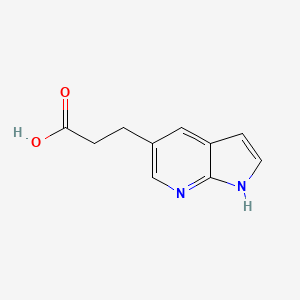 molecular formula C10H10N2O2 B2579235 3-(1H-pyrrolo[2,3-b]pyridin-5-yl)propanoic acid CAS No. 1254567-53-7