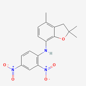 N-(2,4-dinitrophenyl)-2,2,4-trimethyl-2,3-dihydro-1-benzofuran-7-amine