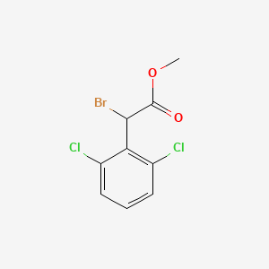 molecular formula C9H7BrCl2O2 B2579253 Methyl 2-bromo-2-(2,6-dichlorophenyl)acetate CAS No. 77583-73-4