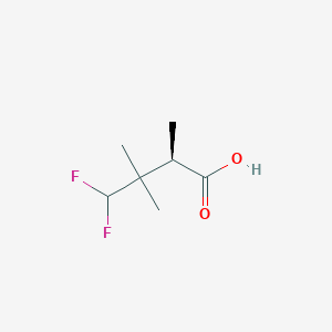 molecular formula C7H12F2O2 B2579258 (2R)-4,4-Difluoro-2,3,3-trimethylbutanoic acid CAS No. 2248173-71-7