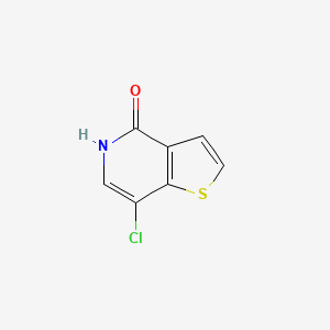 molecular formula C7H4ClNOS B2579278 Thieno[3,2-c]pyridin-4(5H)-one, 7-chloro- CAS No. 29079-93-4