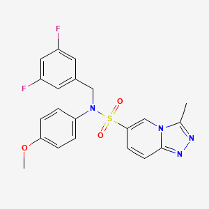N-(3,5-difluorobenzyl)-N-(4-methoxyphenyl)-3-methyl[1,2,4]triazolo[4,3-a]pyridine-6-sulfonamide