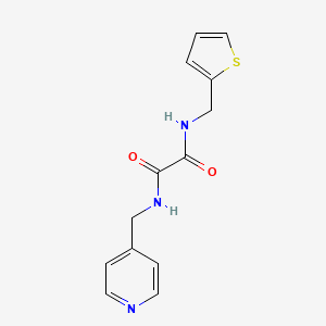 molecular formula C13H13N3O2S B2579305 N1-(吡啶-4-基甲基)-N2-(噻吩-2-基甲基)草酰胺 CAS No. 941938-78-9