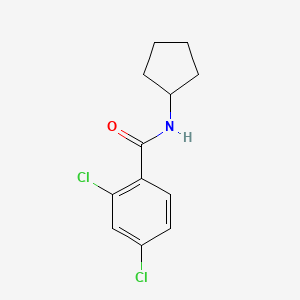 molecular formula C12H13Cl2NO B2579312 2,4-dichloro-N-cyclopentylbenzamide CAS No. 301226-05-1