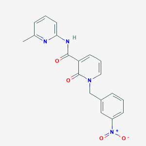 molecular formula C19H16N4O4 B2579322 N-(6-methylpyridin-2-yl)-1-(3-nitrobenzyl)-2-oxo-1,2-dihydropyridine-3-carboxamide CAS No. 946379-25-5