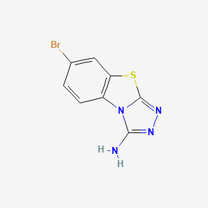 molecular formula C8H5BrN4S B2579330 7-溴[1,2,4]三唑并[3,4-b][1,3]苯并噻唑-3-胺 CAS No. 943118-74-9