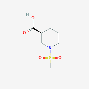 molecular formula C7H13NO4S B2579332 (3S)-1-methylsulfonylpiperidine-3-carboxylic acid CAS No. 1568010-70-7