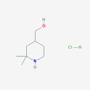 (2,2-Dimethylpiperidin-4-yl)methanol;hydrochloride
