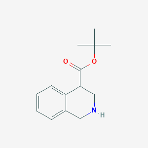 molecular formula C14H19NO2 B2579346 Tert-butyl 1,2,3,4-tetrahydroisoquinoline-4-carboxylate CAS No. 1479898-20-8