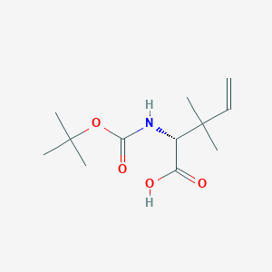 molecular formula C12H21NO4 B2579350 (R)-Boc-2-amino-3,3-dimethyl-pent-4-enoic acid CAS No. 854250-89-8