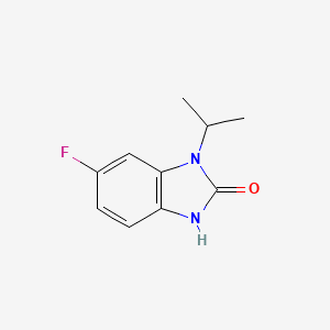 molecular formula C10H11FN2O B2579366 6-fluoro-1-(propan-2-yl)-2,3-dihydro-1H-1,3-benzodiazol-2-one CAS No. 847605-44-1