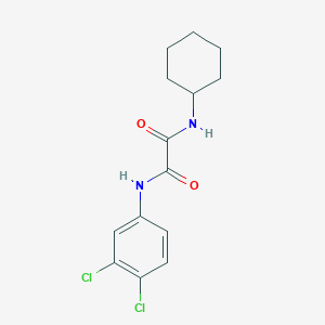 molecular formula C14H16Cl2N2O2 B2579392 N-cyclohexyl-N'-(3,4-dichlorophenyl)oxamide CAS No. 329078-61-7
