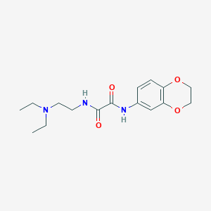 molecular formula C16H23N3O4 B2579410 N1-(2-(二乙氨基)乙基)-N2-(2,3-二氢苯并[b][1,4]二氧杂环-6-基)草酰胺 CAS No. 941945-70-6