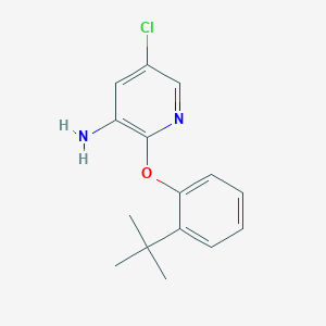 2-(2-Tert-butylphenoxy)-5-chloropyridin-3-amine