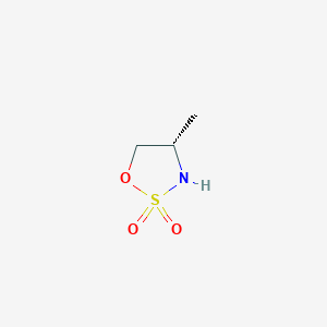 molecular formula C3H7NO3S B2579418 (4S)-4-methyloxathiazolidine 2,2-dioxide CAS No. 1025505-82-1