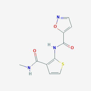 N-(3-(methylcarbamoyl)thiophen-2-yl)isoxazole-5-carboxamide