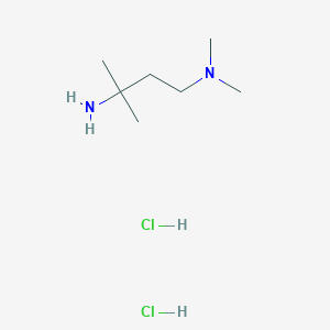 molecular formula C7H20Cl2N2 B2579433 N1,N1,3-Trimethylbutane-1,3-diamine dihydrochloride CAS No. 1956306-39-0