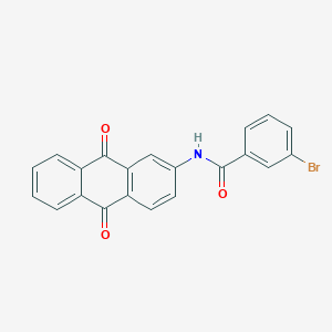 molecular formula C21H12BrNO3 B2579437 3-bromo-N-(9,10-dioxo-9,10-dihydroanthracen-2-yl)benzamide CAS No. 80549-07-1