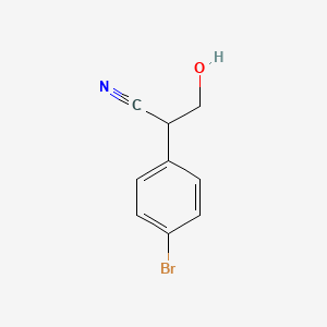 molecular formula C9H8BrNO B2579447 2-(4-Bromophenyl)-3-hydroxypropanenitrile CAS No. 123654-61-5