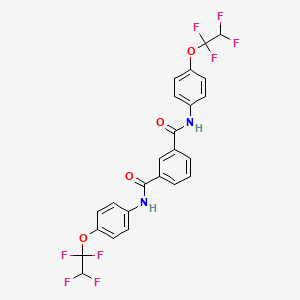 molecular formula C24H16F8N2O4 B2579452 N1,N3-双(4-(1,1,2,2-四氟乙氧基)苯基)邻苯二甲酰胺 CAS No. 124597-23-5