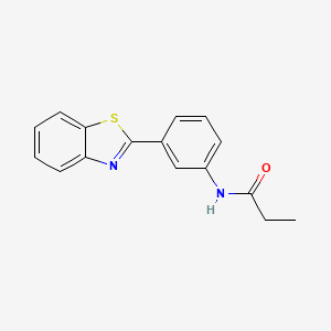 N-[3-(1,3-benzothiazol-2-yl)phenyl]propanamide