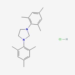 molecular formula C21H29ClN2 B2579455 1,3-Dimesitylimidazolidine hydrochloride CAS No. 173035-10-4; 2320915-64-6