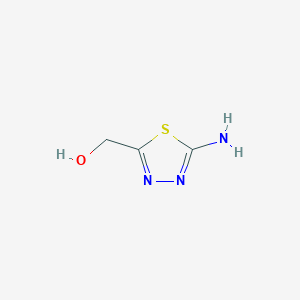 molecular formula C3H5N3OS B2579489 (5-Amino-1,3,4-thiadiazol-2-yl)methanol CAS No. 56951-58-7