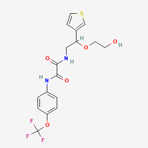 N1-(2-(2-hydroxyethoxy)-2-(thiophen-3-yl)ethyl)-N2-(4-(trifluoromethoxy)phenyl)oxalamide