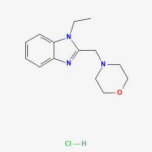 4-((1-ethyl-1H-benzo[d]imidazol-2-yl)methyl)morpholine hydrochloride