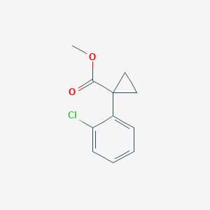 molecular formula C11H11ClO2 B2579541 Methyl 1-(2-chlorophenyl)cyclopropanecarboxylate CAS No. 943118-88-5