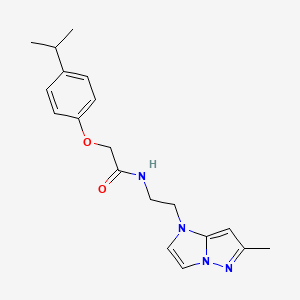2-(4-isopropylphenoxy)-N-(2-(6-methyl-1H-imidazo[1,2-b]pyrazol-1-yl)ethyl)acetamide