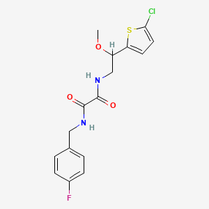N1-(2-(5-chlorothiophen-2-yl)-2-methoxyethyl)-N2-(4-fluorobenzyl)oxalamide