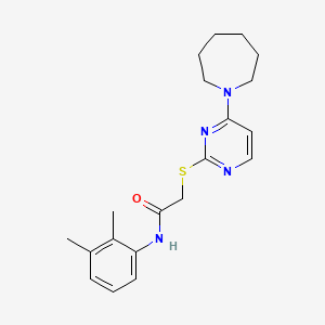 molecular formula C20H26N4OS B2579551 2-((4-(azepan-1-yl)pyrimidin-2-yl)thio)-N-(2,3-dimethylphenyl)acetamide CAS No. 1116037-01-4