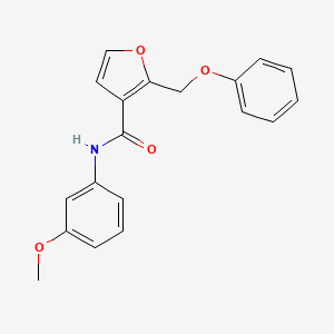 molecular formula C19H17NO4 B2579552 N-(3-methoxyphenyl)-2-(phenoxymethyl)furan-3-carboxamide CAS No. 878715-93-6