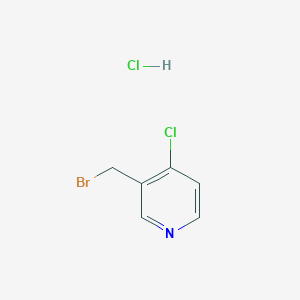 molecular formula C6H6BrCl2N B2579556 3-(Bromomethyl)-4-chloropyridine;hydrochloride CAS No. 2375268-55-4