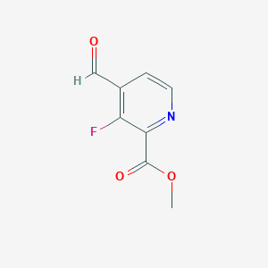 molecular formula C8H6FNO3 B2579558 Methyl 3-fluoro-4-formylpyridine-2-carboxylate CAS No. 2248374-85-6