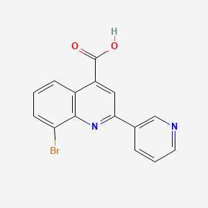 8-Bromo-2-(pyridin-3-yl)quinoline-4-carboxylic acid