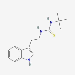 molecular formula C15H21N3S B2579565 3-tert-butyl-1-[2-(1H-indol-3-yl)ethyl]thiourea CAS No. 847853-32-1