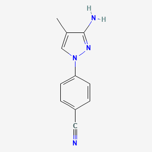 4-(3-amino-4-methyl-1H-pyrazol-1-yl)benzonitrile